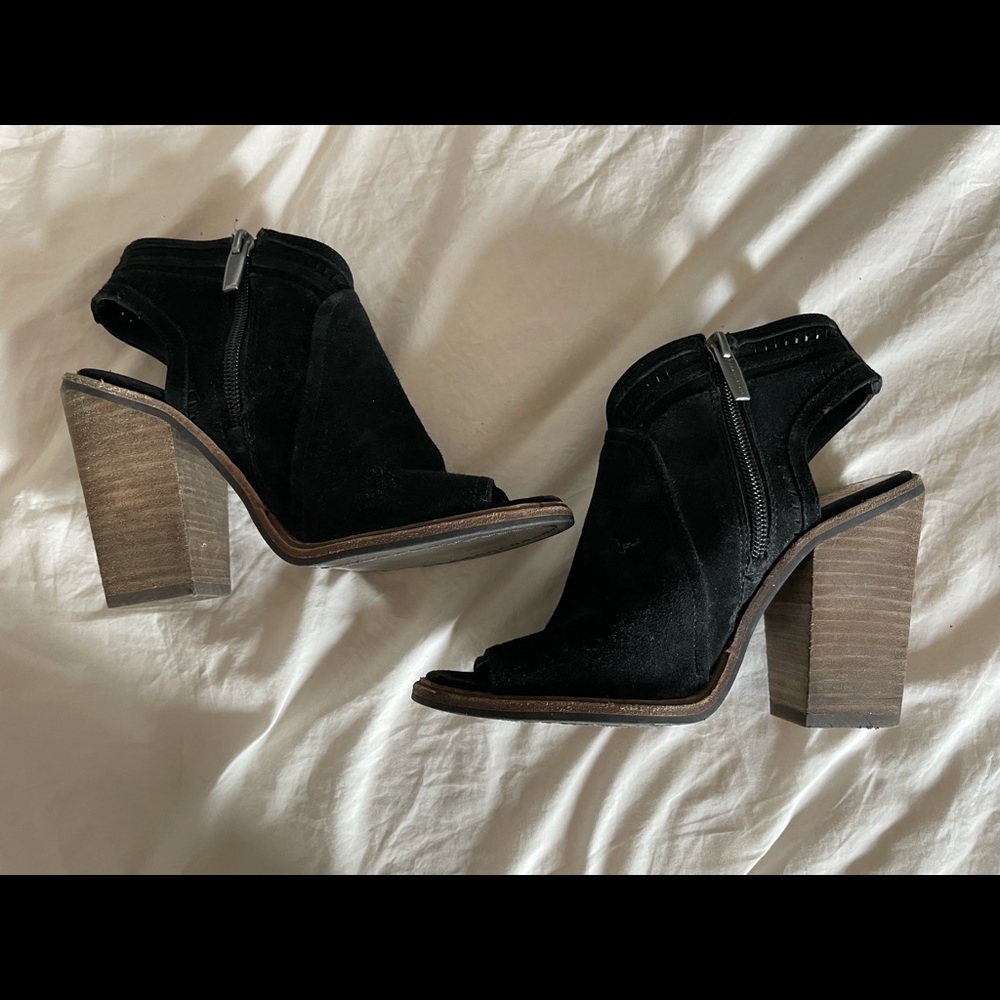 Black Vince Camuto Bootie Heels